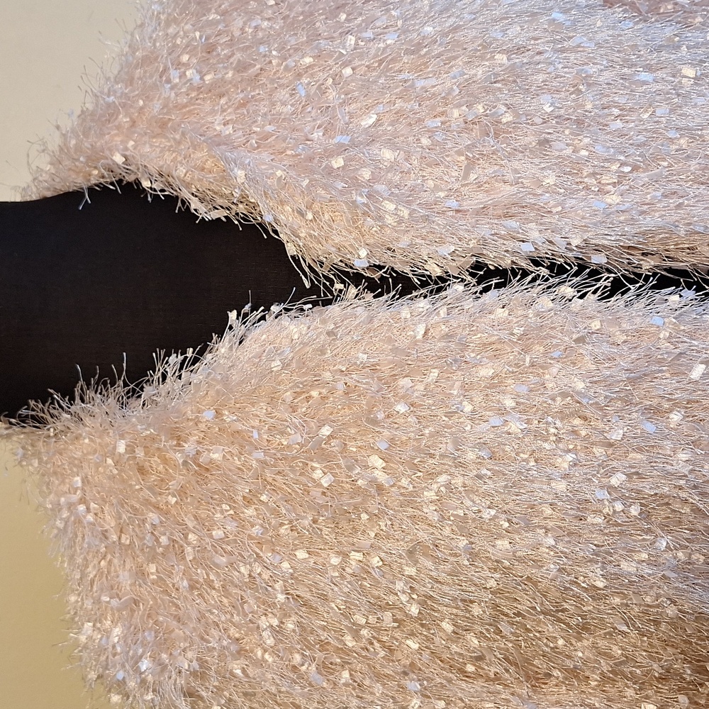 Alfani Peach Color Fringe Jacket